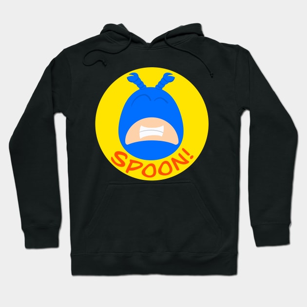 The Tick - SPOON!! Hoodie by Kale's Art